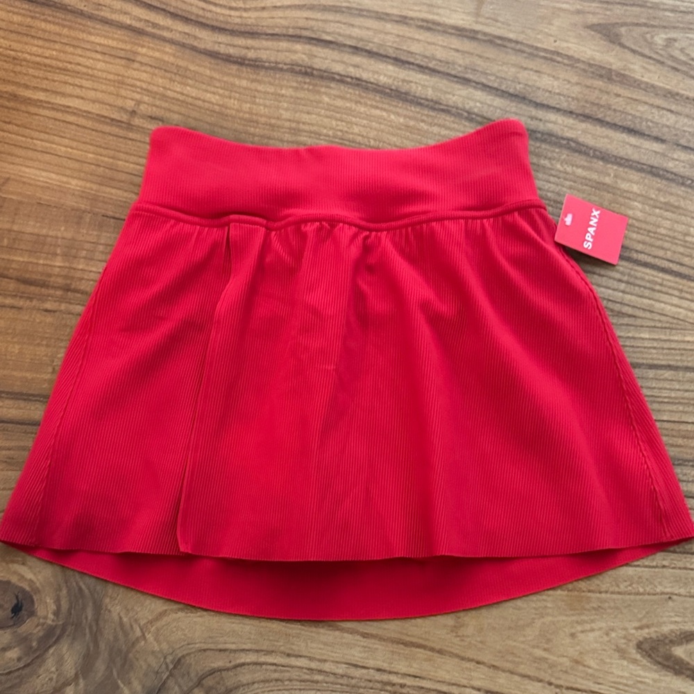 Spanks Vibrant Red Tennis Skirt